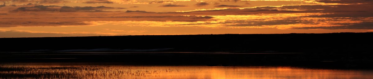 Arctic sunset over Canning River Delta