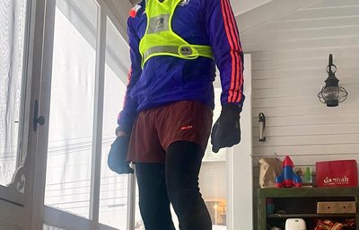 Marathon training in winter conditions